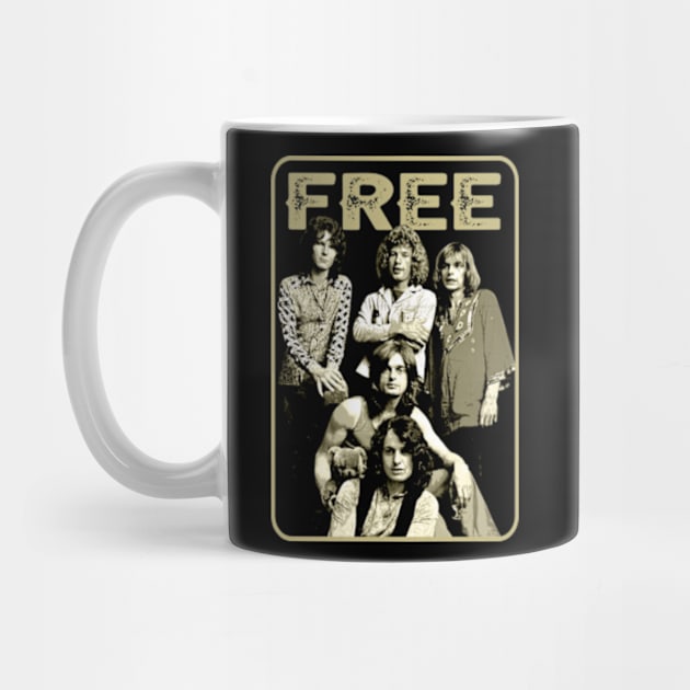 Tribute to Frees Band T-Shirts, Pay Homage to the Pioneers of Timeless Rock by Zombie green